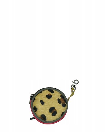 Bilonówka portfelik skórzany ze skrawków okrągły na prezent OLIVKA, Olivka Warsaw