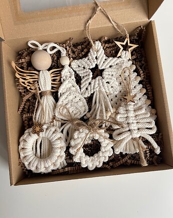 Zestaw ozdób choinkowych 7 sztuk, Passatempo handmade