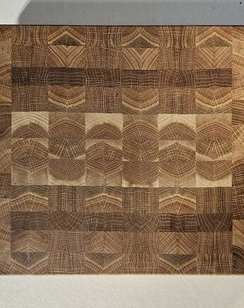 Dębowa deska do krojenia w stylu End Grain. Sztorcowy blok do krojenia., pracownia ReThing