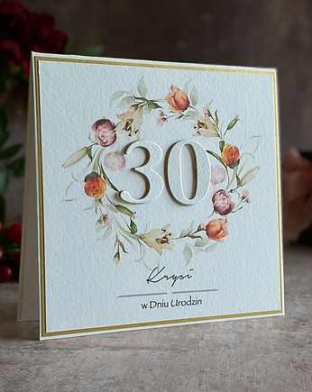 Personalizowany zestaw na 30. urodziny - Kolekcja Jubileuszowa, BH 65, Anna Art and Crafts
