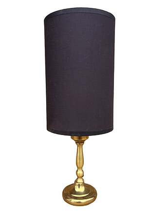 Mosiężna lampka nocna, stołowa z abażurem, Niemcy, lata 70., Good Old Things