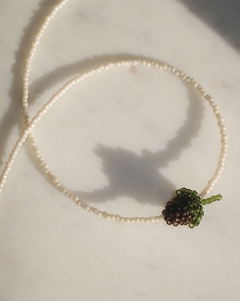 Naszyjnik - lampone marrone, LIMONI E FIORI