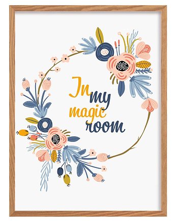 Obrazek Magic Flowers 30x40cm, Yellow Tipi
