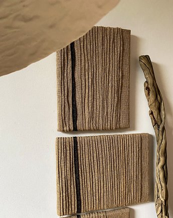 Obraz strukturalny Jute Road- zestaw 2, Zaplątana W Sznurki