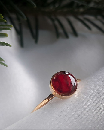 Mikro pierścionek z różą, Figa handmade accessories