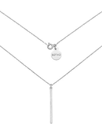 Srebrny naszyjnik z podłużną zawieszką, SOTHO