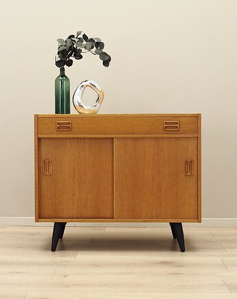 Szafka jesionowa, duński design, lata 60, produkcja: Dania, Przetwory design