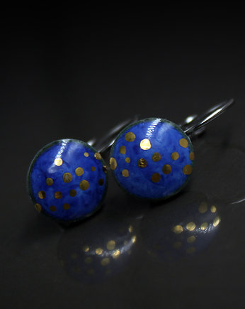 NEBULA/stal chirurgiczna/kolczyki ceramiczne, Magda Łysiak