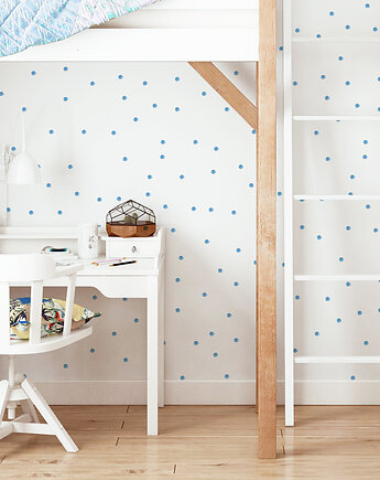 Tapeta dla dzieci Kropki (Painted Blue Dots), Humpty Dumpty Room Decoration
