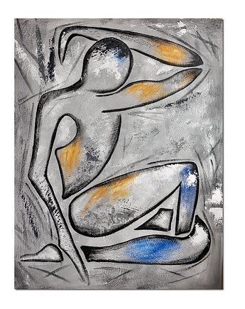 Marcel, abstrakcja, nowoczesny obraz ręcznie malowany, Galeriai