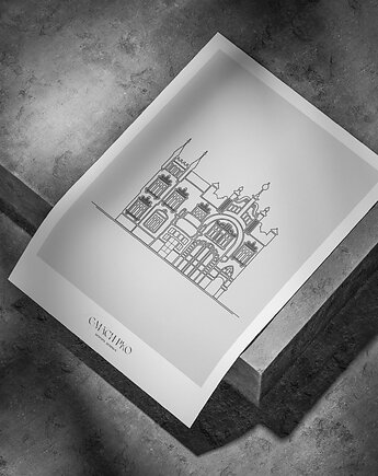 Plakat Architektura - Rzeszów - Gmach PKO, Peszkowski Graphic