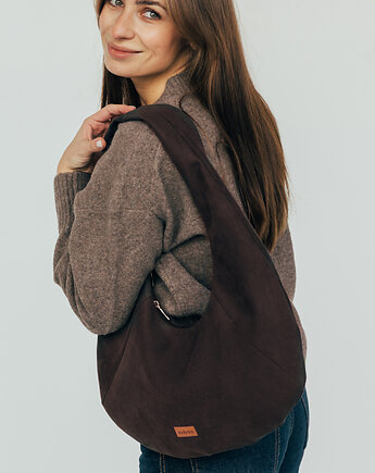 Torba HOBO OVAL w kolorze brązowym, Karolina Audycka
