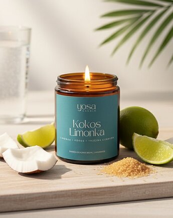 Świeca Sojowa Kokos Limonka, Yosa Candle