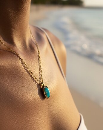 Naszyjnik z Niebieskim Opalem, TulipBIJOU