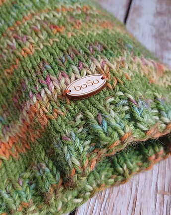 Czapka FABEL green, boSo handmade