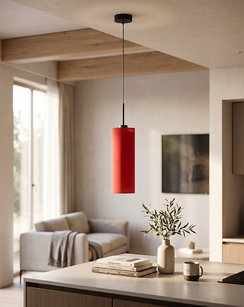 Czarna lampa wisząca do kuchni ELBA tuba, LYSNE