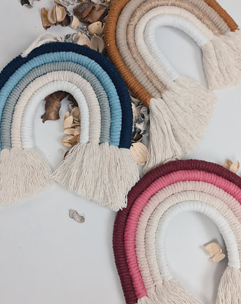 Makramowa Tęcza Dostępna w 3 Kolorach, White Raven Macrame