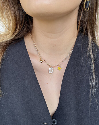 Naszyjnik łańcuszek z zawieszkami, Chmolowska Jewellery