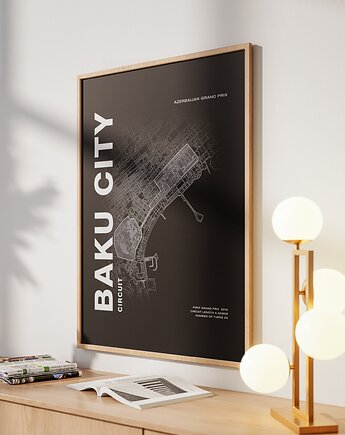 Plakat Tory wyścigowe - Baku, Peszkowski Graphic