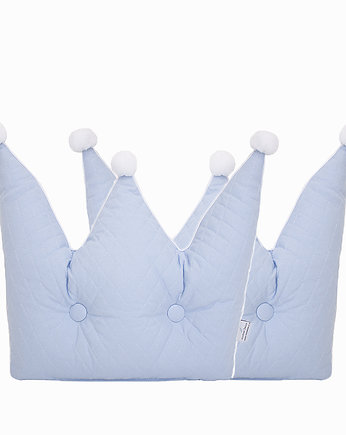 Poduszka korona Royal błękitna, Roomee Decor