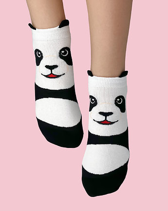 Skarpetki z pandą słodka panda biało-czarne, CandySox