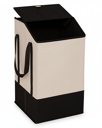 Torba na pranie 57x32x30 cm LAVAZZA 45 litrów beżowa, MIA home