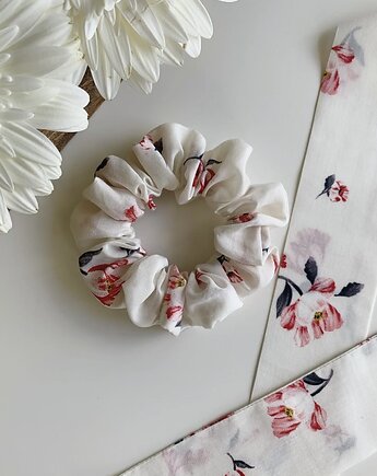 Gumka do włosów scrunchie Margarita - bawełna & jedwab, Volie Line