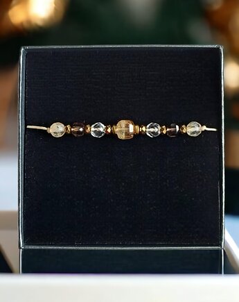 DOBROBYT - amulet - cytryn, kwarc dymny, kryształ górski :: PREMIUM, kaktusia