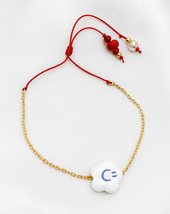 Bransoletka szczęścia z perłą i zawieszką, lulukalina