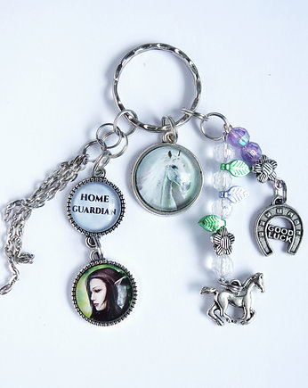 Breloczek - Koń, elf, podkowa, yenoo