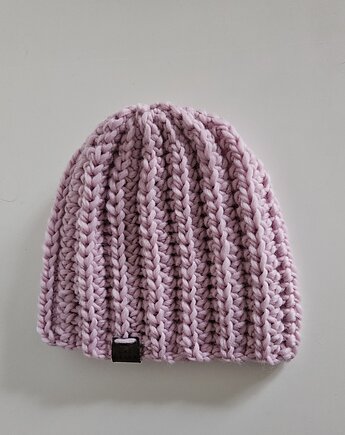 Czapka wełniana kolor pudrowy róż, Las i Łąka