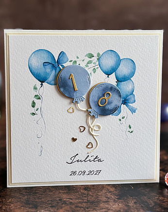 Elegancka Pamiątka 18. Urodzin z personalizacją - BE HAPPY!, BH 46c, Anna Art and Crafts