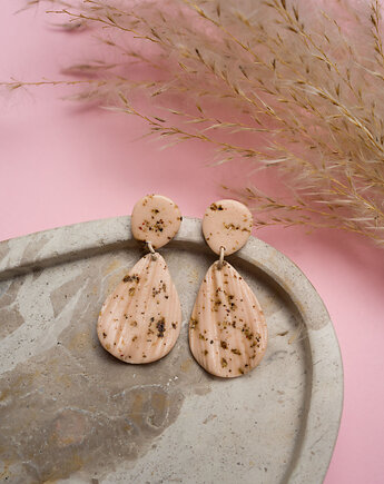 Wiszące sztyfty listki nakrapiane, Dwie Gliny