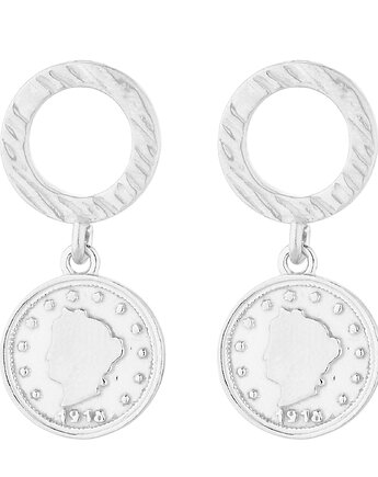 Srebrne kolczyki z monetami, SOTHO