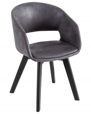 Krzesło do jadlani Igloo szare czarne 79cm, OKAZJE - Prezent na 80 urodziny