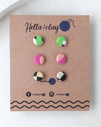 Minikolczyki 3pack, Hellaclay