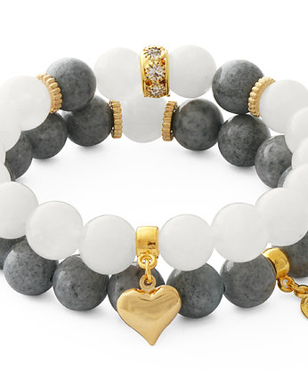 Moon & gray jade with pendants., Lavoga