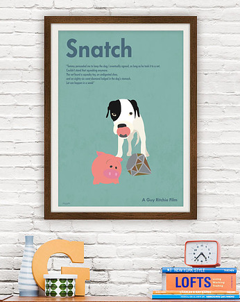 Snatch - Guy Ritchie - plakat 50x70 cm, minimalmill