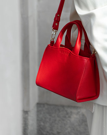 Czerwona torebka skórzana - Glam Bag, NASHE