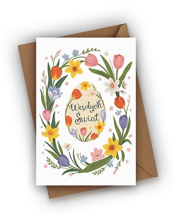 Kartka wielkanocna- Wesołych Świąt, Czarna Owca Karteczki