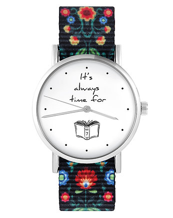 Zegarek - Book time - folk czarny, nato, yenoo