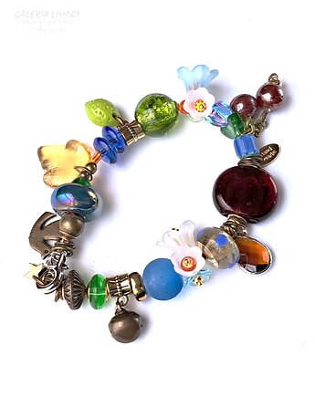 Zima nie trwa wiecznie Urocza bransoletka kwiatowa w stylu boho ręcznie robiona, Galeria Limart