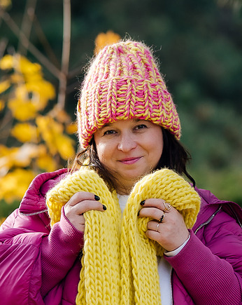 Wełniana czapka wariatka PERUVIAN WOOLY, sploteka