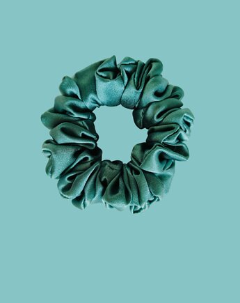 Gumka jedwabna, scrunchie, frotka morska bryza MIDI, Capillum