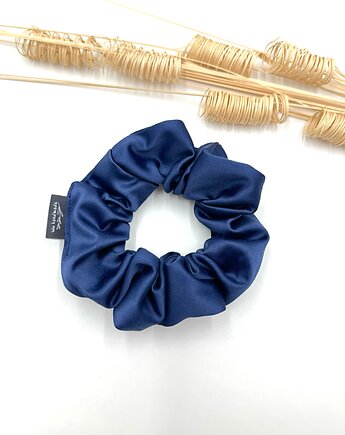 Scrunchie/frotka Navy blue, wu handmade