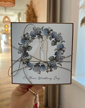 Kartka ślubna wedding card on your Wedding Day, sorte