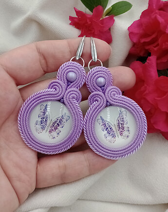 Kolczyki z motylem, kolczyki motyle, kolczyki motylki, Soutacheria