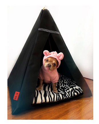 Legowisko Tipi Glamour - Zebra, Halkalife