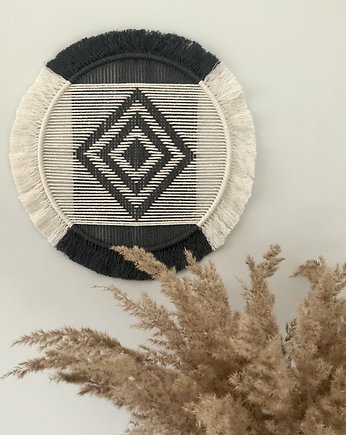 Geometryczna makrama Aztec grafit, Geometria Sznurka
