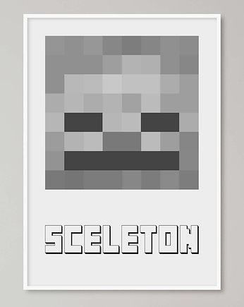 Minecraft plakat "Skeleton", Pas De LArt